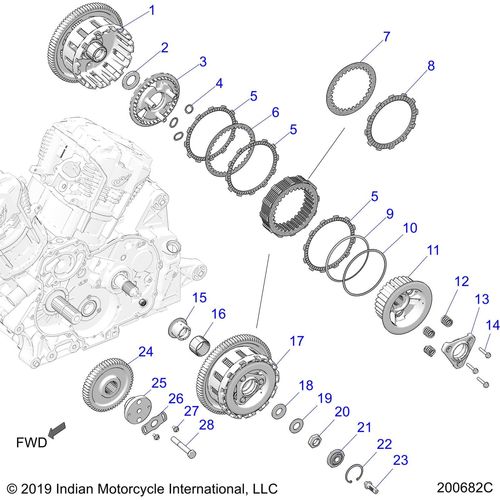 Asm Basket Outer Clutch by Polaris 1334558 Clutch Basket