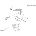 Assembly, Brake Mount, Black Anodized by Polaris 1017126-468 OEM Hardware