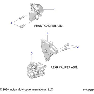 Assembly Caliper Front LH by Polaris 1912390-266 Brake Caliper