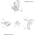Assembly, Caliper, Rear, Silver by Polaris 1910926-385 Brake Caliper