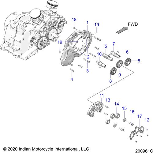 Assembly Camshaft Intake Mach by Polaris 1205876 Camshaft