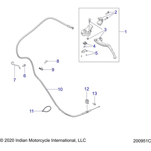 Asm-Clutch Lever Bracket Ind Black by Polaris 1323706-1715 Clutch Lever