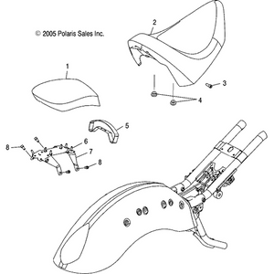 Assembly, Driver Seat by Polaris 2683532 Seat