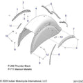 Asm-Fender Rr Rvt 2Pc-Lp TBlack by Polaris