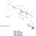Assembly, Footpeg, Billet, Knurled, Ness [Incl. Bushing And Spring] by Polaris 1015989 Foot Peg