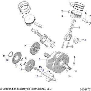 Assembly  Gear Balance Shaft by Polaris 1333935 Balance Shaft