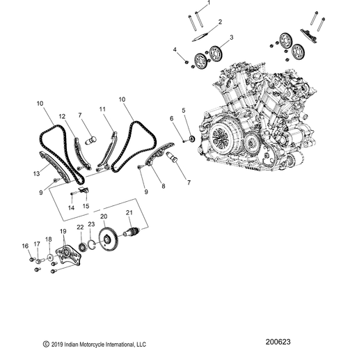 Asm-Gear Cam Idler by Polaris 1334617 OEM Hardware