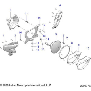 Assembly Headlight Led 2 by Polaris 2415338 Headlight