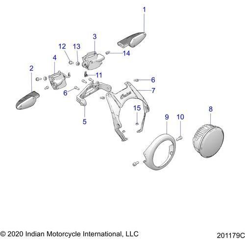 Asm Headlight Led by Polaris 2415792 Headlight