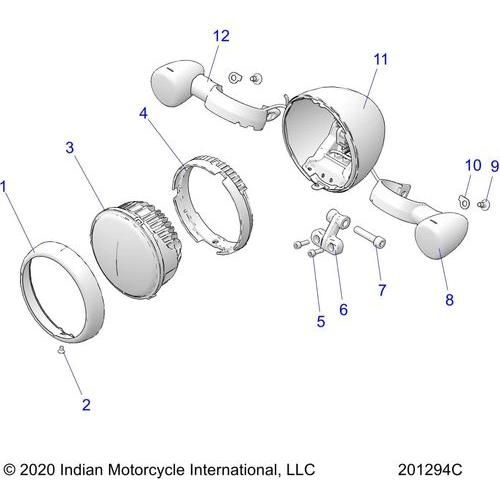 Asm-Headlight Led by Polaris 2416255 Headlight