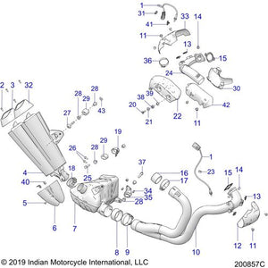 Assembly Headpipe Front by Polaris 1263304 Exhaust Headpipe