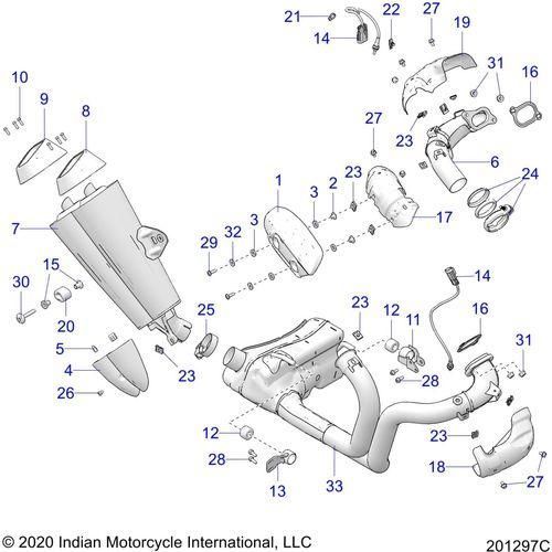 Asm-Headpipe Rear by Polaris 1263463 Exhaust Headpipe