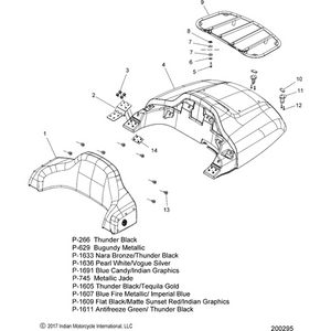 Assembly Hinge Trunk by Polaris 2635538 Trunk Hinge