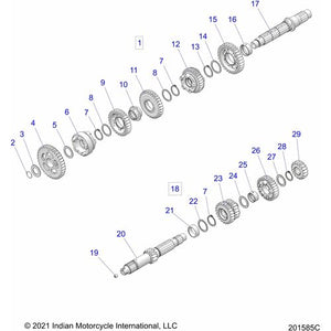 Assembly Input Shaft by Polaris 1333633 Input Shaft