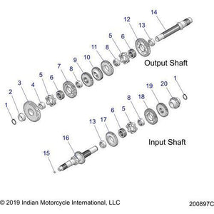 Assembly  Input Shaft by Polaris 1334547 Input Shaft