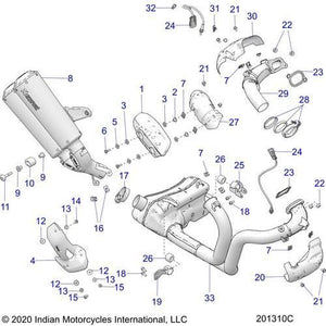 Asm-Muffler Low Black by Polaris 1263584-266 OEM Muffler