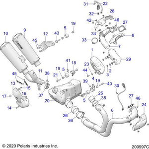 Asm-Muffler Lower Black by Polaris 1263396-266 OEM Muffler