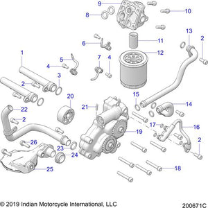 Assembly Oil Pickup by Polaris 2521552 Oil Line