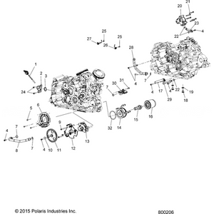 Assembly, Oil Pump, Dual Scavenge by Polaris 1205329 Oil Pump