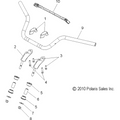 Assembly, Riser, Handlebar, Silver by Polaris
