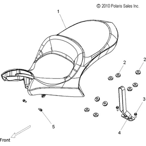 Assembly, Seat, Leather [Hard-Ball][Incl. 2] by Polaris 2685139 Seat