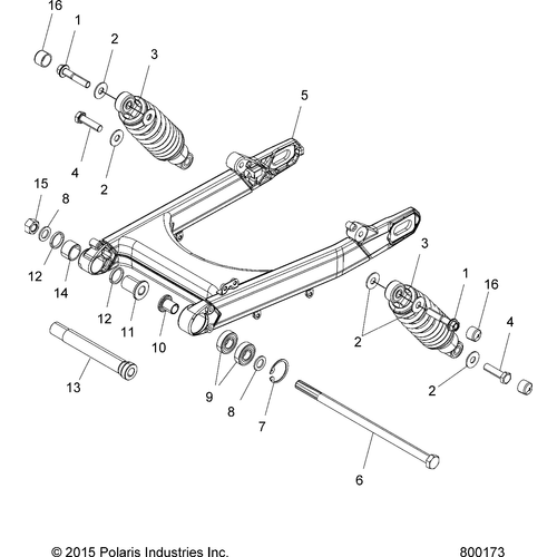 Assembly, Shock by Polaris 1543418 Shock