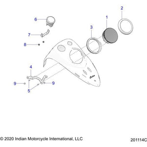 Asm-Speedo Cpia3 Ind Crsr Bg by Polaris 3280886 Speedometer