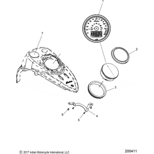 Off Road Express OEM Hardware Asm-Speedo Cpia3 Ind Crsr Black by Polaris 3280781