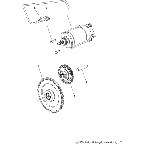 Assembly Starter Motor Black by Polaris 4017209 Starter