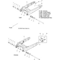 Assembly, Swing Arm W/Bearings, Cast, 250 [Incl. 4,5,10,11] by Polaris 1015380-1256 OEM Bearing