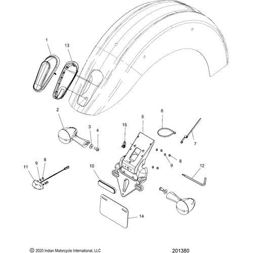 Assembly Turnsignal Rear by Polaris 2412541 Turn Signal