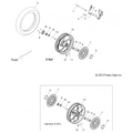 Assembly, Wheel, Front, Cast, Black [Incl. 6,7,8,11,12,14][8 Ball] by Polaris 1521152-266 Wheel