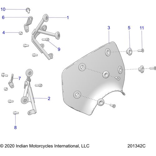 Asm-Windshield Low Rtt by Polaris 2637942 Windshield