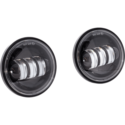 AUX Pair 4.5" Black LED Passing Lights by Letric Lighting Co. LLC-ILPL-B Running / Driving Lights