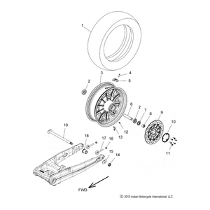 Axle-Rear by Polaris 5143106 Axle