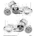 Badge-Outr Primy Cvr Al Red Bl by Polaris