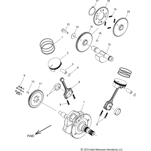 Balance Shaft by Polaris 5141115 OEM Hardware