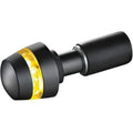 Bar-end Turn Signal BL 2000 Amber Satin Black by Kuryakyn