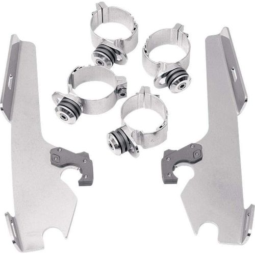 Batwing Fairing Polished Trigger Lock Mount Kit by Memphis Shades