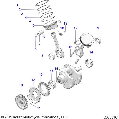 Bearing-Main 56X60X23 Up Grd 1 by Polaris 3515065-001 OEM Bearing