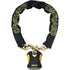 Western Powersports Chain Lock Beast 8018 Chain With Keyed Padlock Black/Yellow 6 Ft by Onguard 45008018