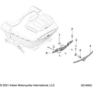 Bezel Lock Trunk Chrome by Polaris 5450922-156 Lock Kit