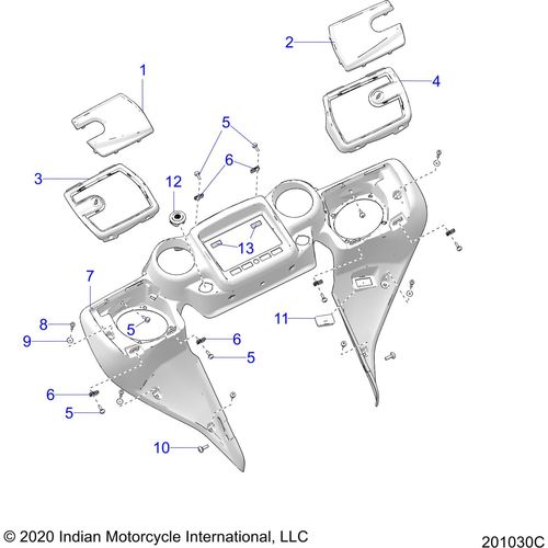 Bezel-Speaker RH Chrome by Polaris 5452572-156 Speaker Grill