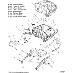 Bin Trunk by Polaris 5451857-596 Trunk Bin