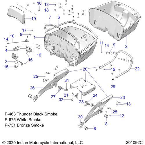 Bin-Trunk by Polaris 5455392-675 Trunk Bin