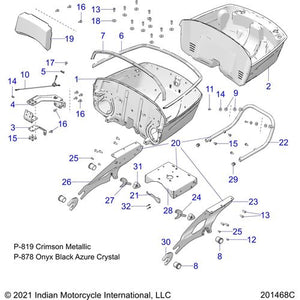 Bin-Trunk Ind Antna Crmmt by Polaris 5458497-819 Trunk Bin