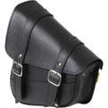 Black Syn Leather Swingarm Bag 10.5" X 11.5" X 4.5" by Willie & Max