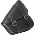 Black Syn Leather Swingarm Bag 10.5" X 11.5" X 4.5" by Willie & Max
