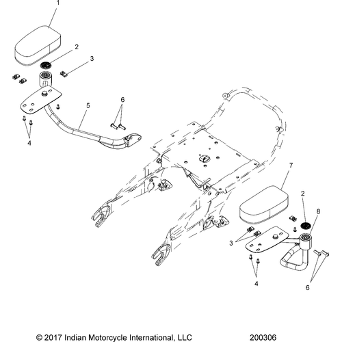 Body, Arm Rest Asm,. Trunk N19tre All Options (200306) - 2019 Indian Roadmaster/Elite Schematic-25619 OEM Schematic