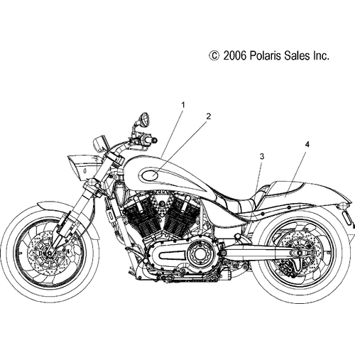 Body, Decals - 2007 Victory Hammer All Options - V07Hb26/Hs26 Schematic 4842 OEM Schematic